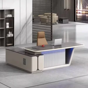 Luxury CEO L Shaped Office Furniture Modern Wooden Boss Office Table Desk Manager Executive Office Desk Table