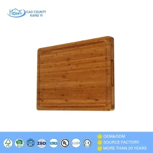 Luxury Custom Bamboo Wood Chopping Block High Quality Eco Friendly Kitchen Tool for Home Kitchens