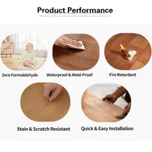 Luxury Indoor Spc Flooring 8mm 6mm 4mm Waterproof 20mil Click Lock Spc Flooring