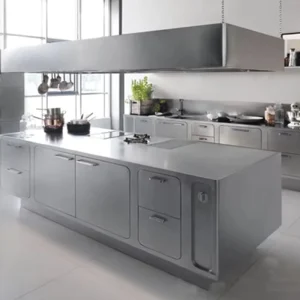 Luxury Kitchen Island Modern Kitchen Cabinets Simple Design Stainless Steel Kitchen