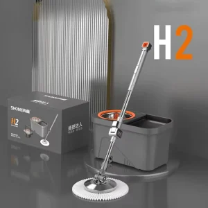 Luxury Mop Buckets With Wheels for Simple Floor Cleaning by Manufacturers Labor saving Rotating Mop Kits