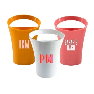 Luxury Solid Color Cooler Bucket Solid Ice Bucket for Parties Camping Outdoor Acrylic Champagne Bucket with Handle