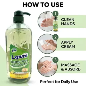 Lxpure Baking Soda Dishwashing Liquid 1kg Natural Hand Friendly Formula with Citrus Scent