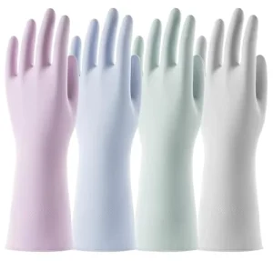 M Pairs Reusable Waterproof Latex Kitchen Gloves for Men Women Dish Washing Household Cleaning