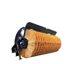 MONDE Angle Broom Hydraulic Rotary Sweeper for Skid Steer Loader Sweeping Road Sand Gravel Brushing Grassed