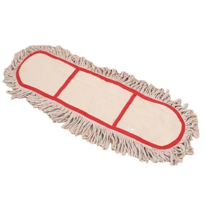 MSJ Factory Korean White Flat Dust Mop Shopping Mall Lobby Floor Dust Cleaning Cotton Flat Mop Head Can Be Replaced