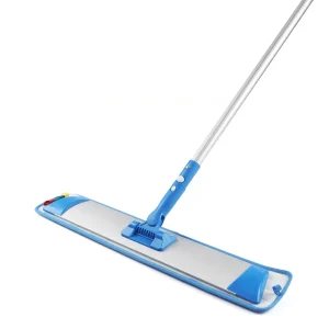 MSJ Heavy Duty 360 Degree Rotating Aluminum Pole Microfiber Flat Mop Carton Flow Wringing Dehydration Basketball Court