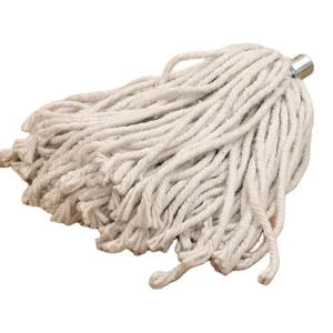 MSJ Heavy Duty Pure Cotton String Mop Head Replacement with Galvanized Metal Professional Industrial Floor Cleaning Wet Mop