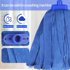 MSJ Manufacturer Microfiber Cloth Mop Floor Cleaning Four Classification Commercial Replacement Mop Head