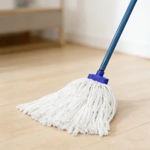 MSJ Professional White Cotton String Cleaning Mop Cotton Floor Mops With Long Handle