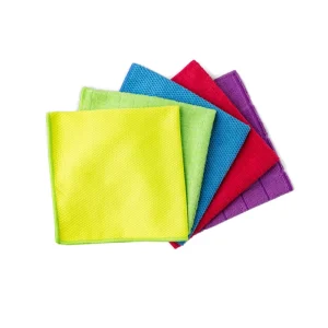 Magic Fiber Microfiber Cleaning Cloths 5 Pieces Absorbs and Removes Dust Oil Smudges Fingerprints and Dirt