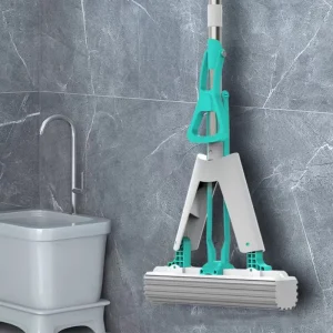 Magic Household Cleaning Tools Accessories Double Roller Cleaning Mop Easy Squeeze Sponge PVA Mop