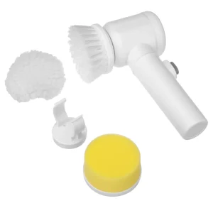 Magic Multifunctional Cleaning Brush 5 1 Handheld Rechargeable Wall Mountable Kitchen Bathroom Electric Tool Replaceable Brush