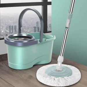 Magic Rotating Mops Cleaning Floor Microfiber Mop and Bucket Set With Stainless Twisted Pole Mop