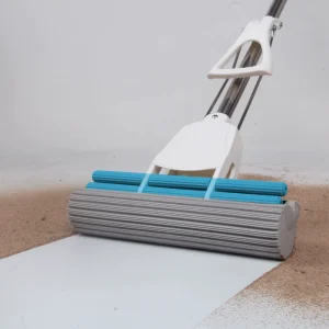 Magic Telescopic Sponge Mop with Self Squeeze Foldable Design Mini Sponge Mop for Floor Cleaning