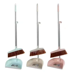 Magnetic Snap PP Broom Dustpan Set Combination Pet Friendly Home Use Plastic Small Dust Pan