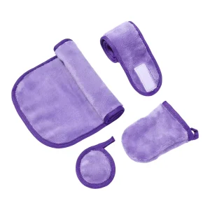 Makeup Remover Towels 4Pcs-Reusable Microfiber Makeup Remover Face Wash Cloths