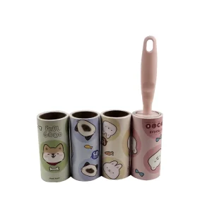 Manual Adhesive 4 Inches 30 60 90 Sheets Sticky Tear Paper Cleaning Pet Hair Lint Roller Remover for Bed Sofa Clothing Clothes