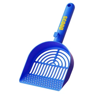 Manual Cat Litter Scoop Double Hole Large Sized Easy Clean Cleaning Tool with Mineral Tofu Bentonite Sand