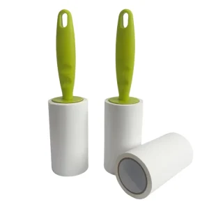 Manual Dog Puppy Car Seat Carpet Cleaning Reusable Eco Friendly Paper Material Sticky Lint Roller Brush with Strong Adhesive