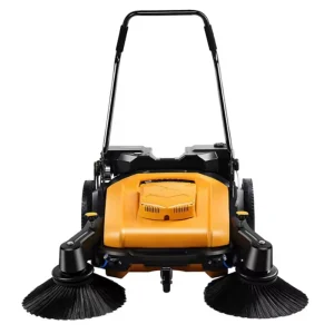 Manual Dual Brush Head Walk Behind Push Floor Sweeper Cleaning Machine
