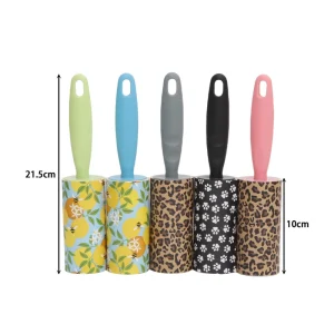 Manual Eco-Friendly Lint Remover for Pet Hair Clothes Fabrics Lint Roller with Paper Design