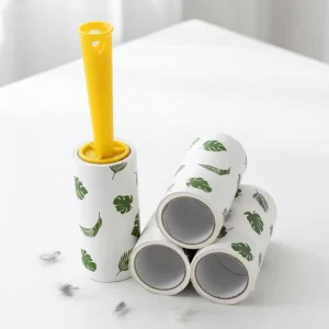 Manual Eco Friendly Portable Sticky Paper Lint Roller for Removing Dust and Pet Hair From Carpet and Furniture