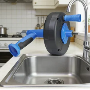 Manual Insertion Type Pipeline Blockage Remover Suitable for Kitchens Bathrooms Sinks Plunger 25 Feet Manfunctional