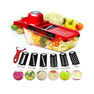 Manual Mandoline Vegetable Slicer, Cutter, Chopper, and Dicer