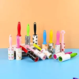 Manual Pet Hair Remover Plastic Adhesive Clean Dog Cat Furniture Carpets Bed Travel Lint Roller Sticky Lint Removal Roller