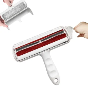Manual Pet Hair Remover Roller Plastic Cat Dog Fur Removal Tool Self-Cleaning Base Efficient Animal Hair Lint Rollers Brushes