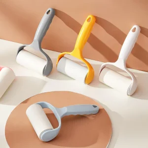 Manual Plastic Lint Roller for Hair and Dust Removal Sticky Brush for Sofa Bed and Clothes Cleaning Pet Hair Remover Brush