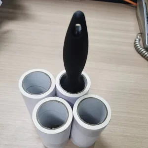 Manual Plastic Long Handle Travel Clothes Lint Roller with Strong Adhesive Eco-Friendly Durable 60 Sheets