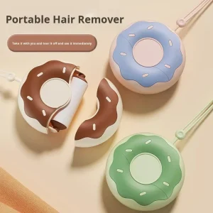 Manual Portable Donut Lint Roller Tear off Roll Core Replacement Brush Household Lint Removing Hair Removal