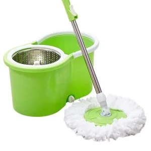 Manual Push Spin Floor Mop 360 Rotating Mop Round Cleaning 360 Mop for Dining Room