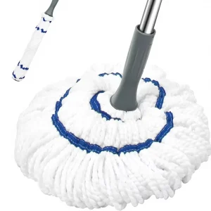 Manual Self Wringing Lightweight 52.5 Inch Long Handle Heavy Duty Wet Mop for Hardwood Vinyl Laminate Floors