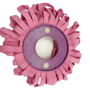 Manual Spin Reusable Eco-friendly Durable Lightweight Super Absorbent PVA Round Head Microfiber Mop for Floor Cleaning