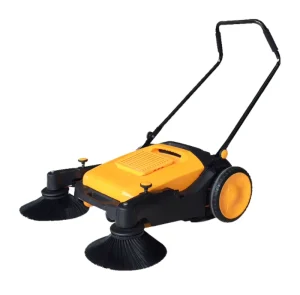 Manual Walk Behind Electric Burnishing Cleaning Tool Hand Push Water Spray Flooring Sweeper Road Vacuum Cleaner