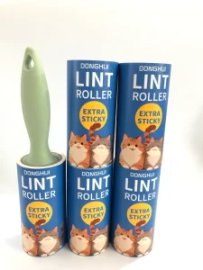 Manual Without Electric Plastic Sticky Lint Remover Roller for Clothes and Pet Hair Removal in Built