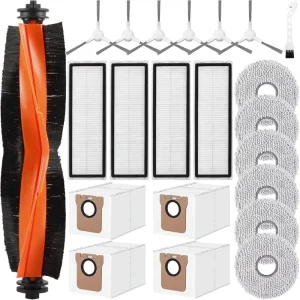 Manual for Replacement Accessory Set X20+ X20 Plus 22 Piece Includes 1 Main Brush 6 Mop Pads 4 Dust Bags