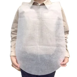 Manufacturer Custom Waterproof Adult Non Woven Apron Disposable BBQ Party Seafood Bibs Adult