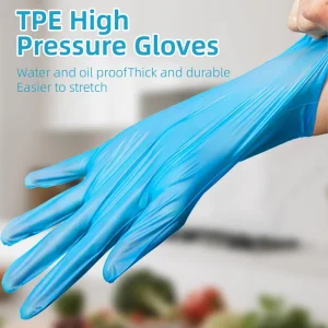 Manufacturer Food Preparation Kitchen Soft Plastic Disposable TPE Gloves for Household Kitchen