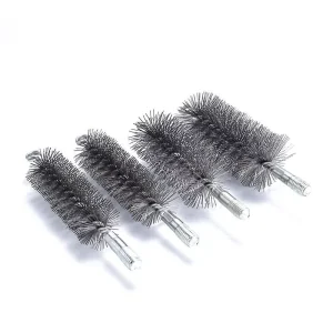 Manufacturer M12 Household Chimney Pipe Brush Steel Wire Hard Bristle Metal Handle 185mm Length Stove Cleaning Brush