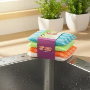 Manufacturer Multipurpose Odor Free Non Scratch Kitchen Cleaning Sponge