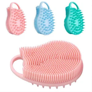 Manufacturer New Design Soft Household Head Cleaning Dry and Wet Scalp Massage Brush Bath Silicone Shampoo Brush