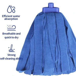 Manufacturer New Microfiber Replaceable Mop Head Customized and Reused Floor Cleaning 360 Rotary Mop Head Refill
