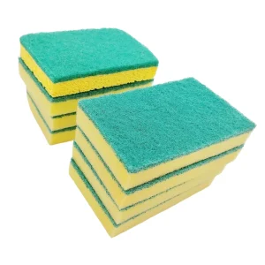 Manufacturer Sponge Biodegradable Kitchen Dish Washing Sponge Dishes Washing Kitchen Cleaning Green Sponge Scouring Pad