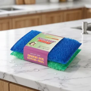 Manufacturer Supply Multi Purpose Multiple Colors Sponge Scrubber Pad Kitchen Cleaning