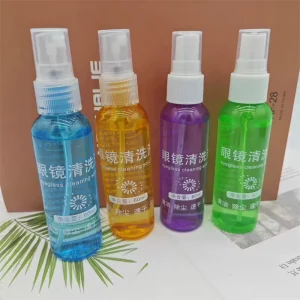 Manufacturer Transparent Glasses Cleaner Spray with Custom Logo Eyeglasses Care Cleaning Liquid and Cloth Kit