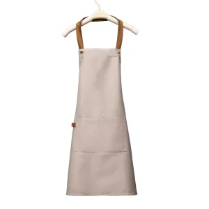 Manufacturer Waterproof Oil Resistant Customized Apron for Household Kitchen Sleeveless Hanging Neck Apron